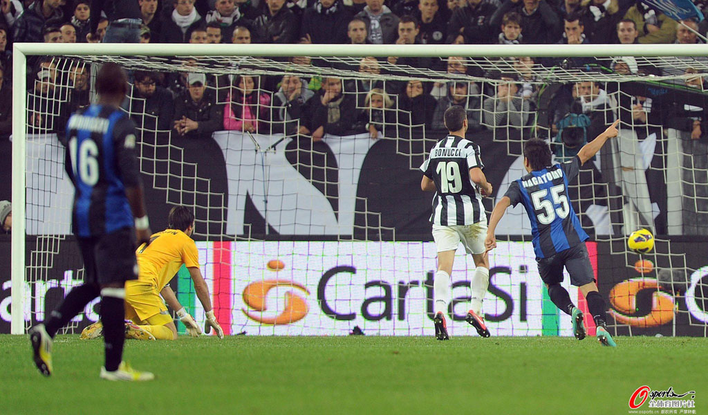  尤文中场核心伤缺，0-1不敌国际米兰  